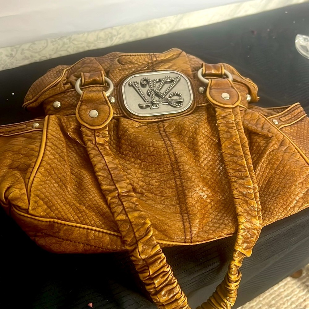 Kathy Van Zeeland Vintage Hobo Leather Bag - Picture 4 of 8